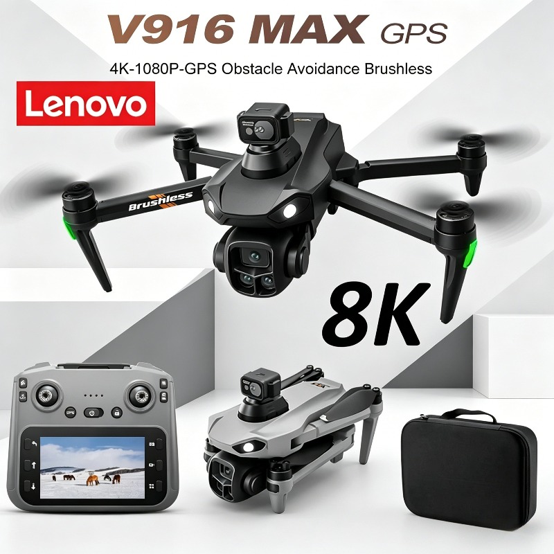 Drone Photogrammetry - Lenovo V916MAX Professional 8K Drone HD
