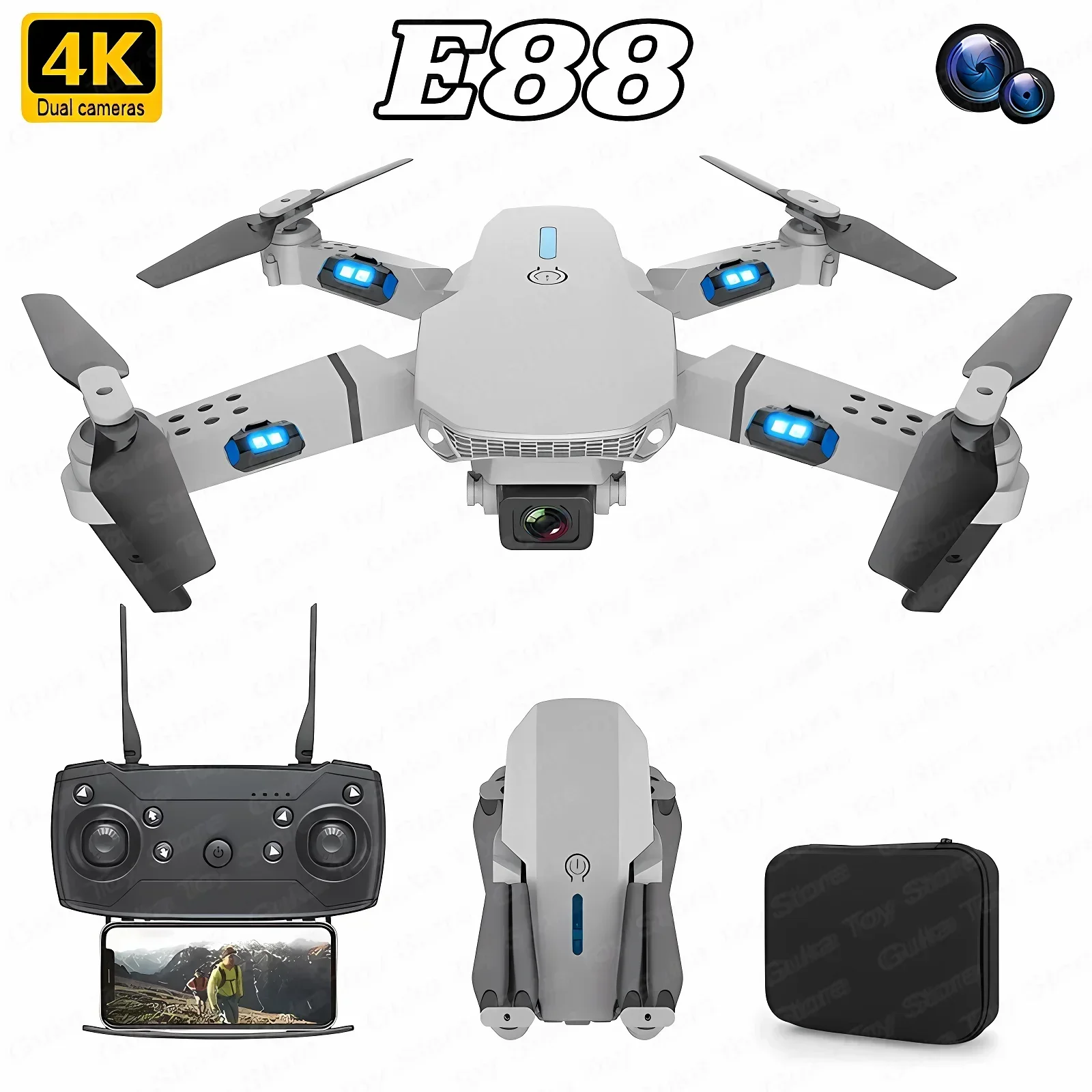 Drone Lidar - E88 Pro WIFI FPV Drone Wide