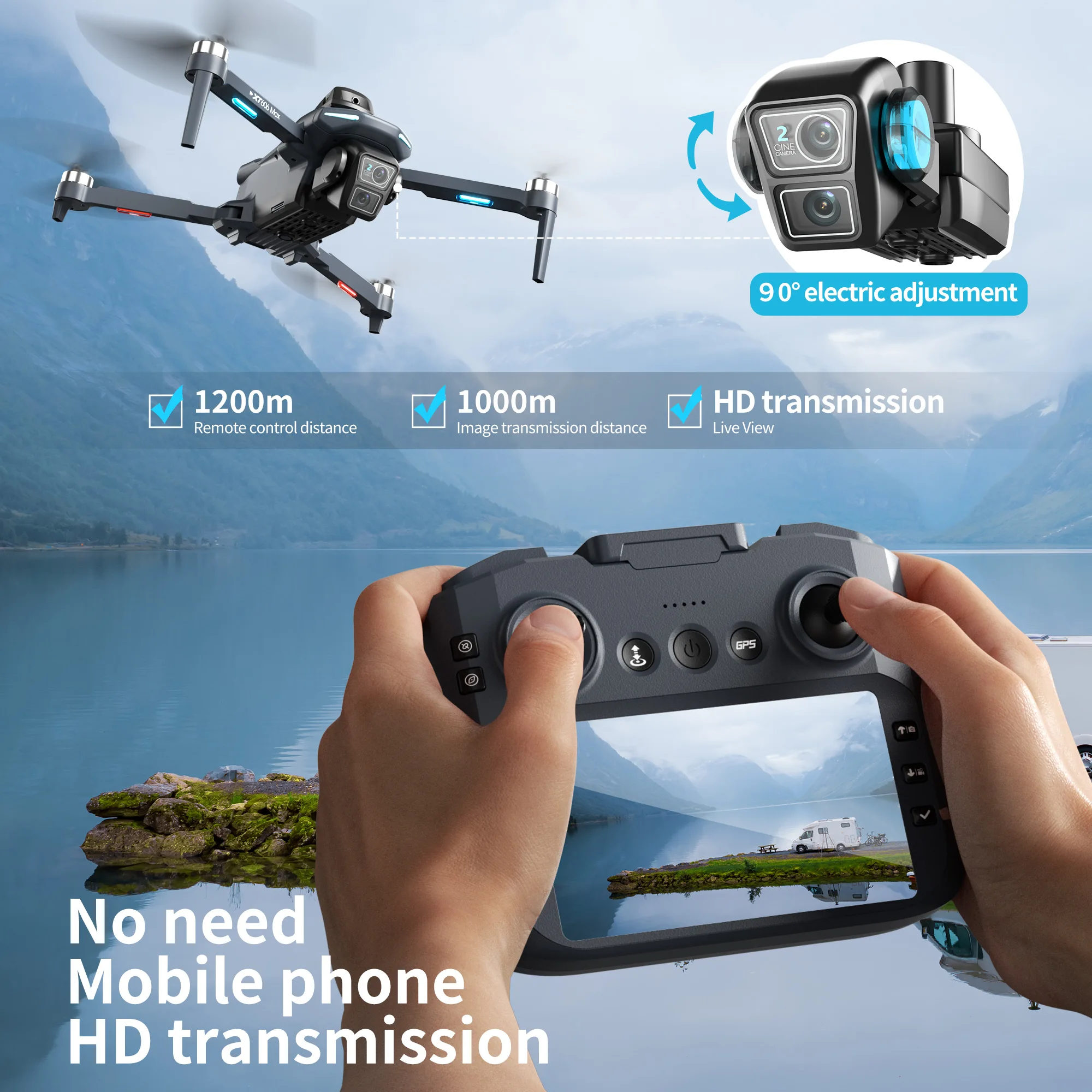 Original XT606 Drone Professio - Drone Multispectral 评论和价格