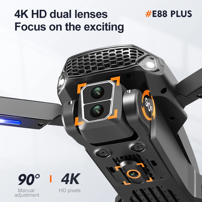 New E88 Plus Quadcopter Drone: - Drone Cinematic 评论和价格