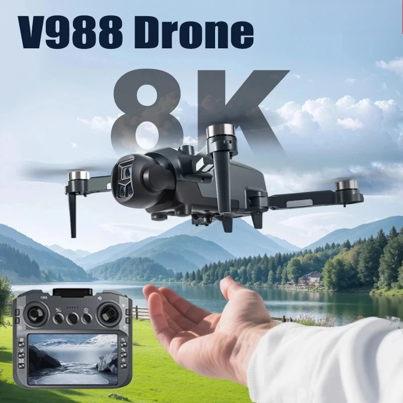 Original V988 Drone 8K HD Dual - Drone Photogrammetry 评论和价格